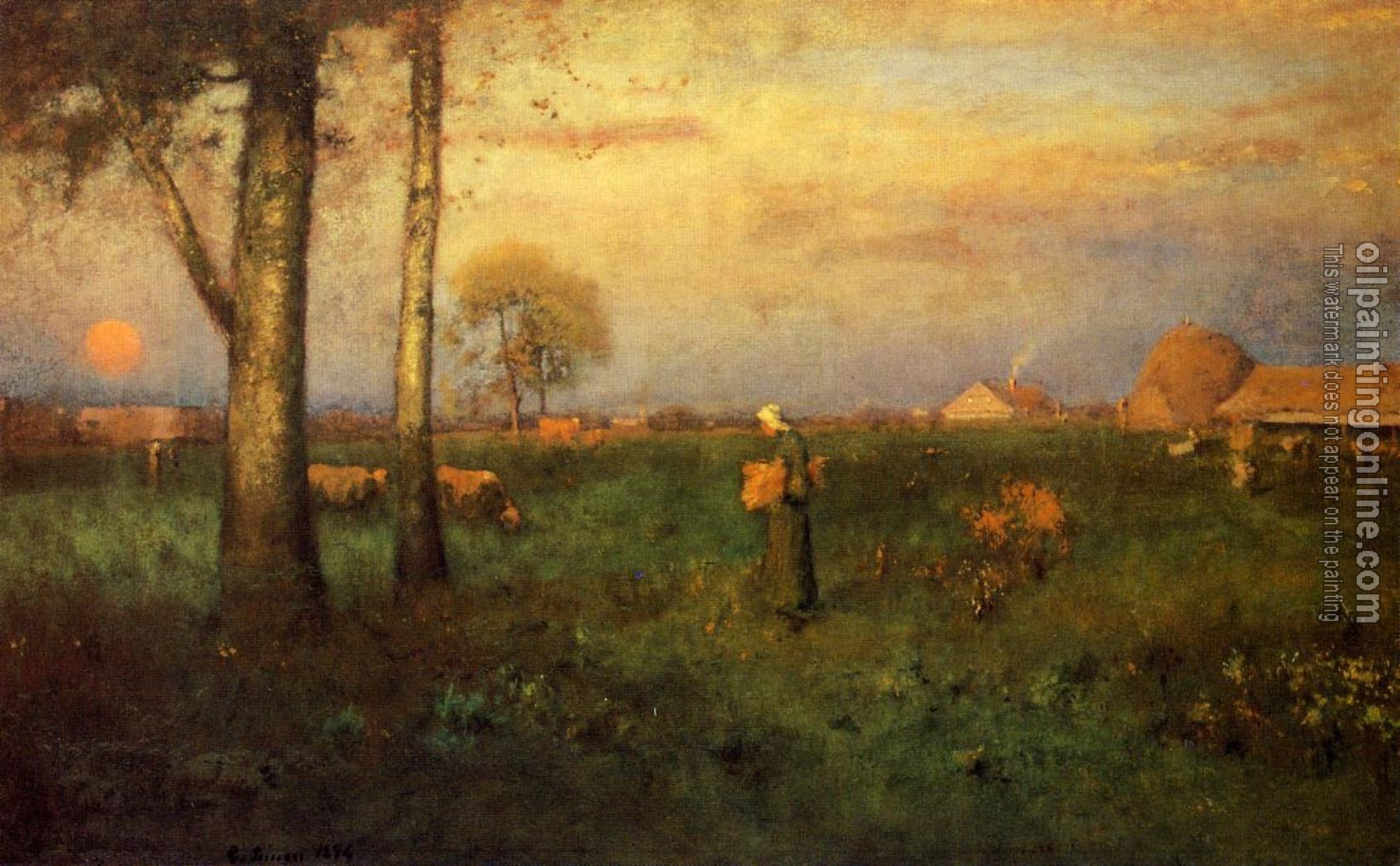 George Inness - Sundown